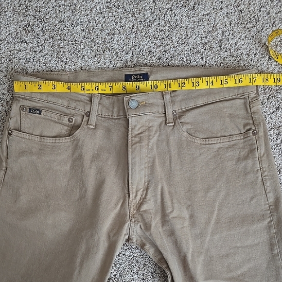 Ralph Lauren Sz 34/30 VERICK Slim Straight Khaki Jeans - Picture 16 of 16